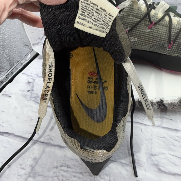 Nike Vapor Street x OFF-WHITE Laser Fuchsia Women's 11.5 Men's 10 CD8178-001 - Picture 9 of 11